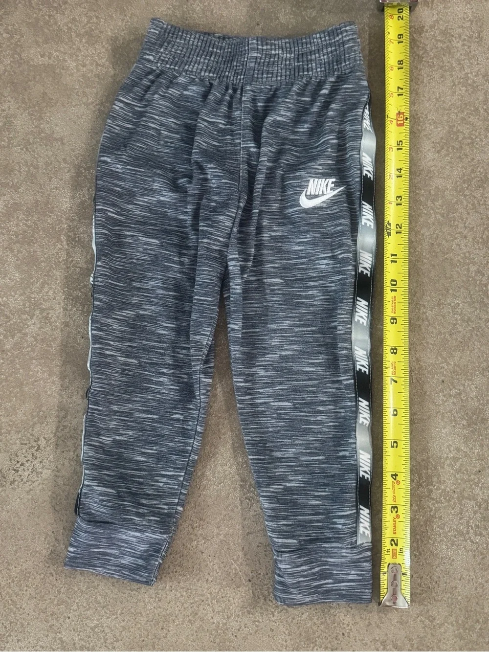 Nike Toddler 2T Gray Marled Track Suit Set Jacket Jogger Pants Logo Tape - Picture 6 of 7